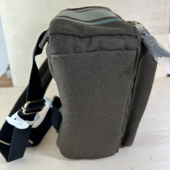 NWT Porter + Bond Otis Wool Backpack Olive Drab Green Men's Back to School - Picture 14 of 15